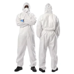 Factory Waterproof High Quality Waterproof PP Microporous Disposable PE Laminated Non Woven Coverall