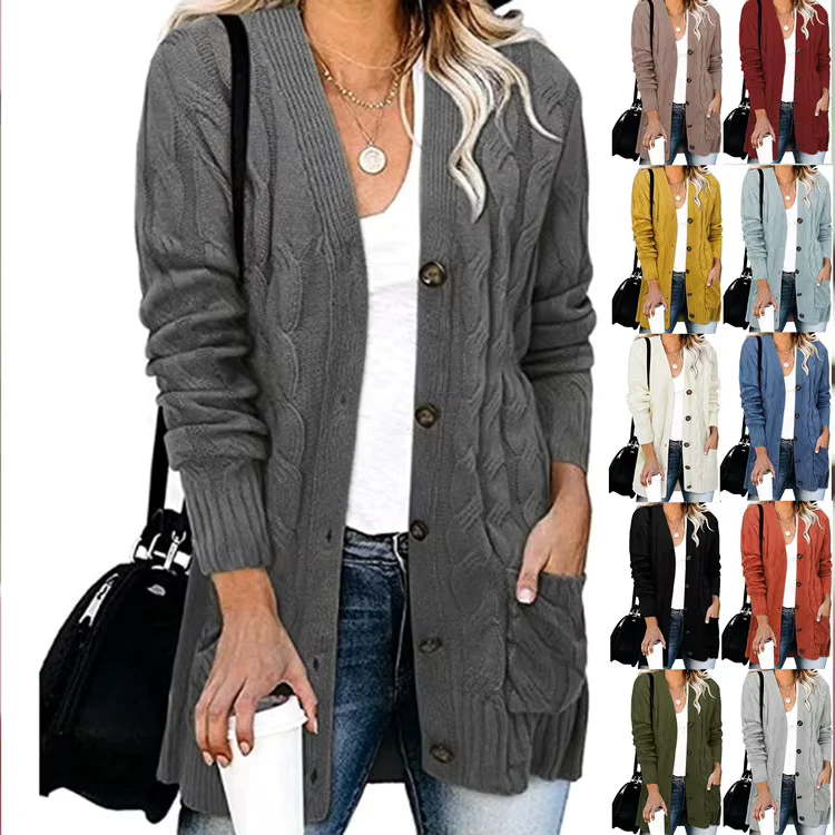 Fall-Winter-New-Arrival-Relaxed-Fit-Twist-Button-Front-Long-Sleeve-Casual-Coat-Womens-Plus-Size-Knit-Cardigan-Sweater