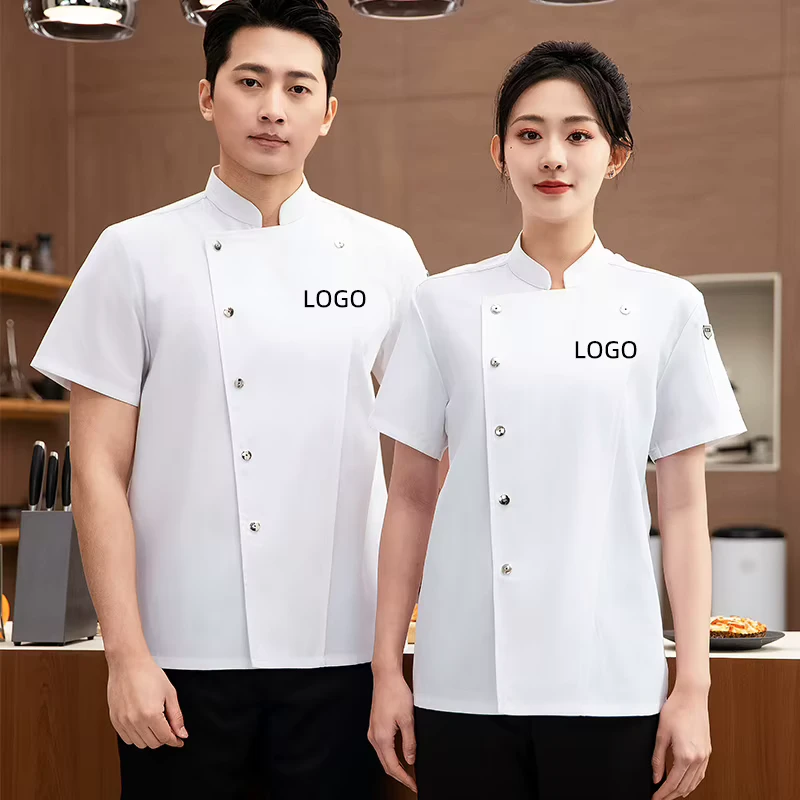 Fashion Catering Work Clothes Cooking Work Uniform Design Hotel Kitchen Chef Shirt