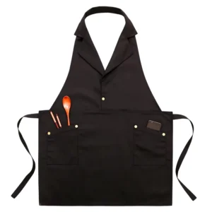 Fashion Cotton Bib Aprons for Women and Men for Chef’s Uniform in Restaurant Bar Shop Cafe Beauty Nails Studios