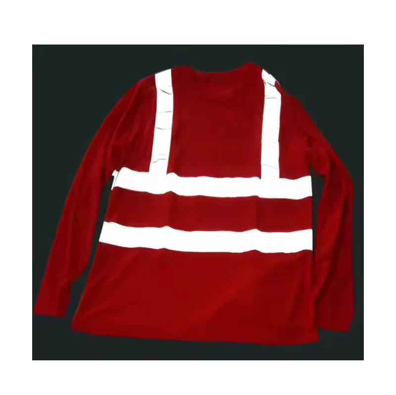 Fashion Hi Vis Polo t Shirts High Visibility Short or Long Sleeve Reflective Safe Worker Wear Breathable Mesh T-shirt