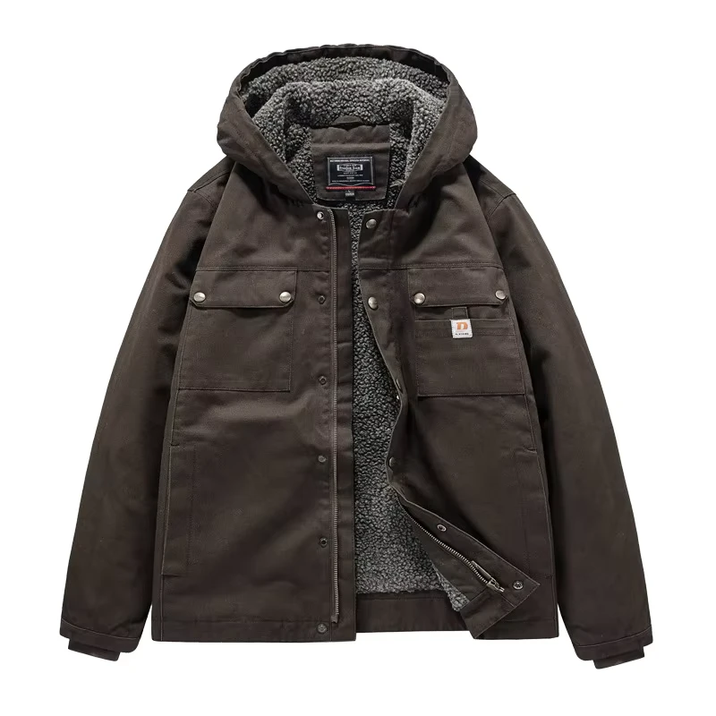 Fashion Man's Winter Jacket Cotton Hooded Thicken Parka Windproof Man's Puffer Jacket