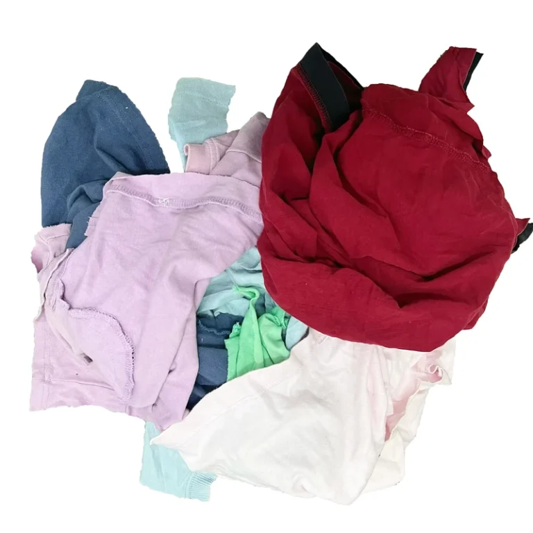 Feibo-Industrial-Cleaning-Cloth-100-Cotton-Dark-Color-T-shirt-Wiping-Rags-Grade-30-60cm-Soft-High-Absorbency-Marine-General