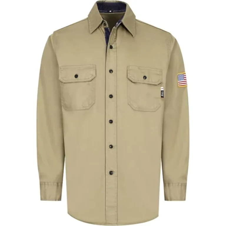Fire-Arc-Hazard-Safety-Clothing-Durable-Fire-Retardant-NFPA2112-CAT2-FR-Shirt-USA-Flag-6