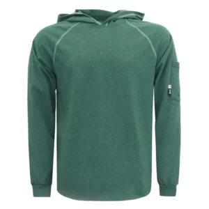 Fire Proof 6OZ Jersey Shirts for Industrial Protection Flame Retardant Hooded Work Shirts