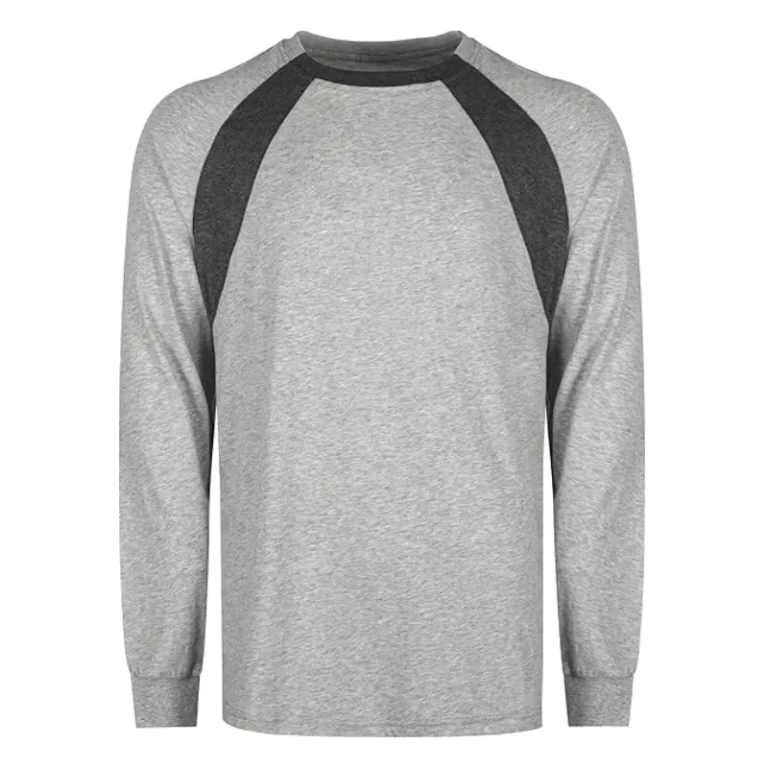 Fire-Resistant-4OZ-Comfortable-Two-tone-Crew-Neck-Clothing-Arc-Flash-Flame-Retardant-Work-Shirts