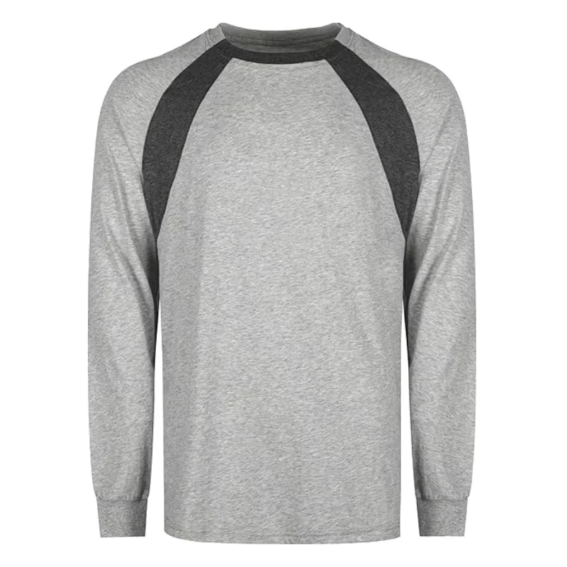 Fire Resistant 4OZ Comfortable Two tone Crew Neck Clothing Arc Flash Flame Retardant Work Shirts