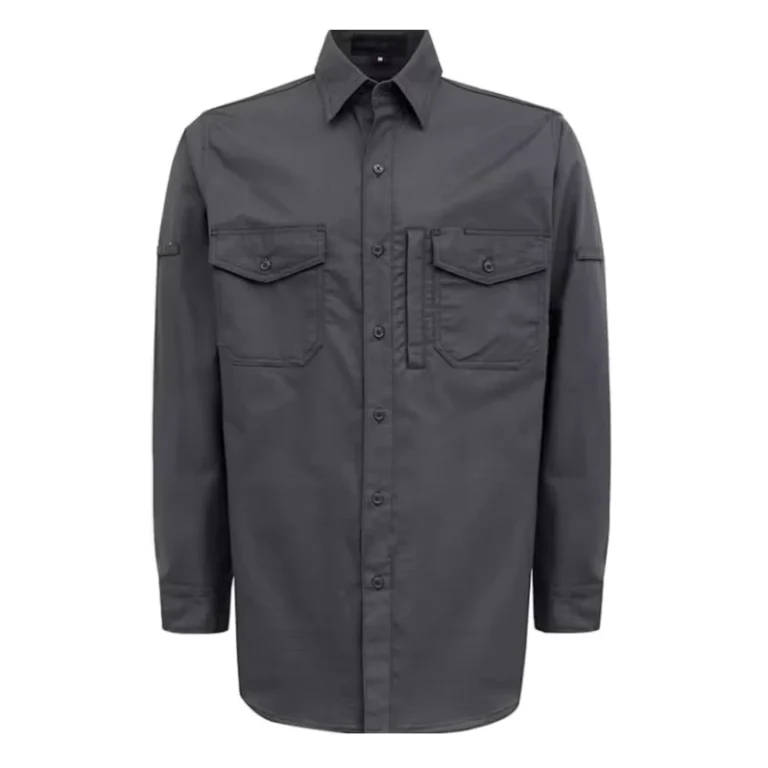 Fire-Resistant-Arc-CAT2-Clothing-Solid-Color-Cotton-6OZ-Welding-Flame-Retardant-FR-Work-Shirts