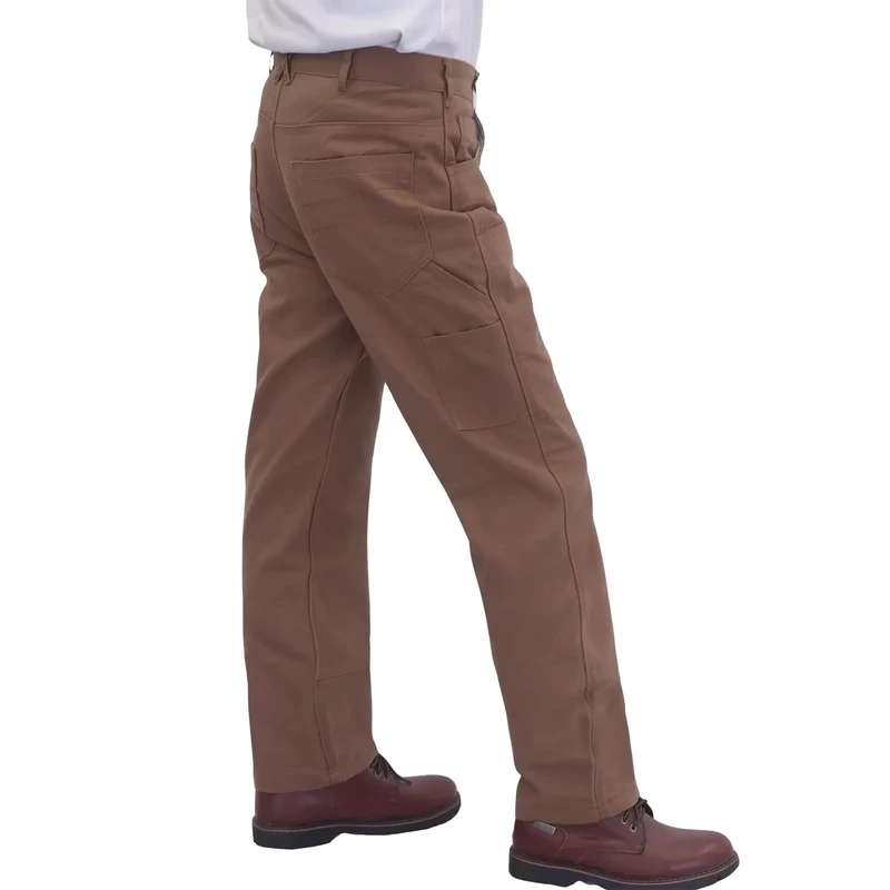 Fire Resistant Duck Carpenter Pants 100% Cotton Canvas FRC1704 Loose Fit HRC2 Arc Rated 14 Cal cm Model for Industrial Work