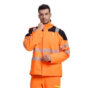 Fire Resistant Waterproof FR High Visibility Clothing Jacket Reflective Safety Clothing Men’s Jacket