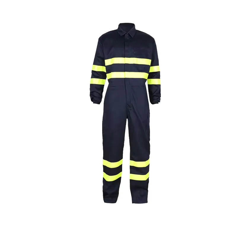 Fire Resistant Workwear Custom Breathable Cotton Fireproof Work Safety Overall Uniform Reflective Hi Vis Workwear