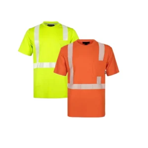 Fire Retardant Arc Flash Protective Knit Shirt Reflective Stripe NFPA2112 NFPA70E 7OZ Cotton Safety CAT2 High Visibility Loose