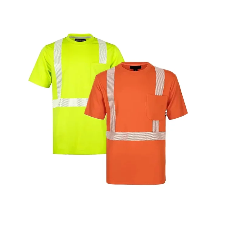 Fire-Retardant-Arc-Flash-Protective-Knit-Shirt-Reflective-Stripe-NFPA2112-NFPA70E-7OZ-Cotton-Safety-CAT2-High-Visibility-Loose