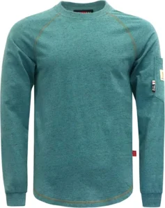 Fire Retardant Clothing Electricians Welders Wear FRC T Shirt Flame Resistant Long Sleeve FR Knit Shirt