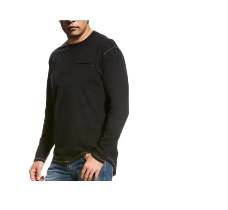 Fire-Retardant-Clothing-Electricians-Welders-Wear-FRC-T-Shirt-Flame-Resistant-Long-Sleeve-FR-Tee-Shirt