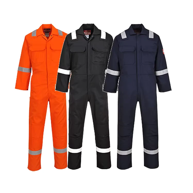 Fire Retardant Coverall Industrial Workwear Mechanics Oil Resistant Fireproof Working FR Coveralls