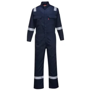 Fire Safety Uniforms Navy Blue Wear Rough Construction Chemical Industrial Fr Fire Retardant Heavy Duty Overalls