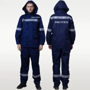 Firefighting Anti-Flame Pants Jacket Overall Work Suit