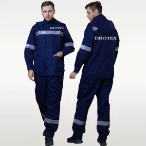 Firefighting Safety FR Reflective Pants Jacket Industrial Work Suits
