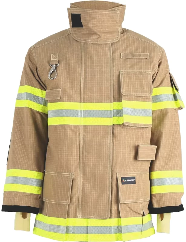 Firefighting Suit with Firefighter Jacket and Trousers Fireproof Suit