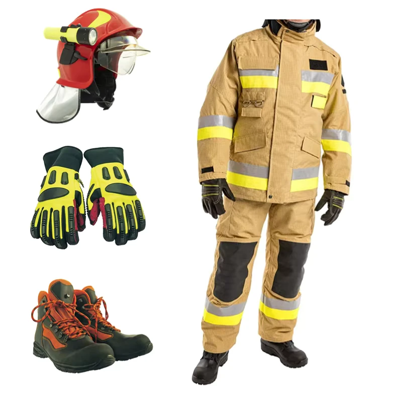 Fireman Clothing Fire Suit Uniform 5 piece Suit 3 Layers Fireman Suit
