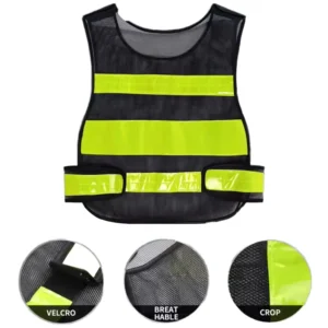 Fish Scale Mesh Fabric Security Guard Winter Jacket Reflective Vest for Duty and Standing Guard