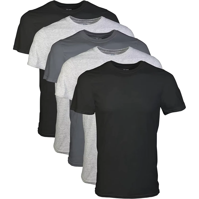 Fitspi Men's Crew T shirts Multipack T Shirt Style G1100 Dropshipping Tshirt Supplier From China for