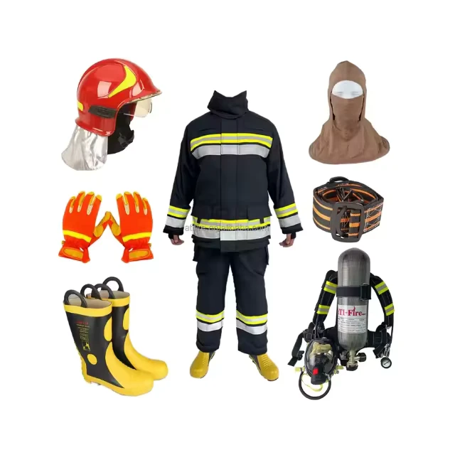 Five-Piece Forest Fire-Retardant Suit Set for Emergency Rescue Training