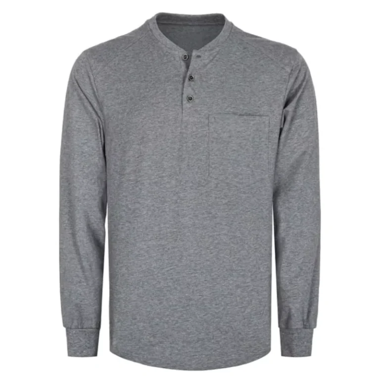 Flame-Proof-Apparel-6OZ-Comfortable-CAT2-Fire-Resistant-Welding-Smelting-Work-Henley-Shirts