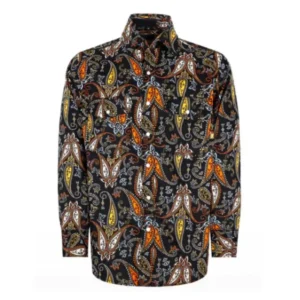 Flame Proof Apparel CAT2 Paisley Snaps Down Comfortable Fire Resistant Cotton Work Shirts