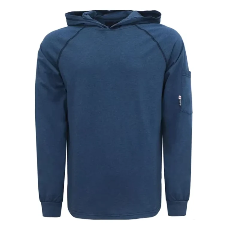 Flame-Proof-Shirts-6OZ-Comfortable-Cotton-Jersey-Arc-Safety-Fire-Retardant-Hooded-Work-Shirts