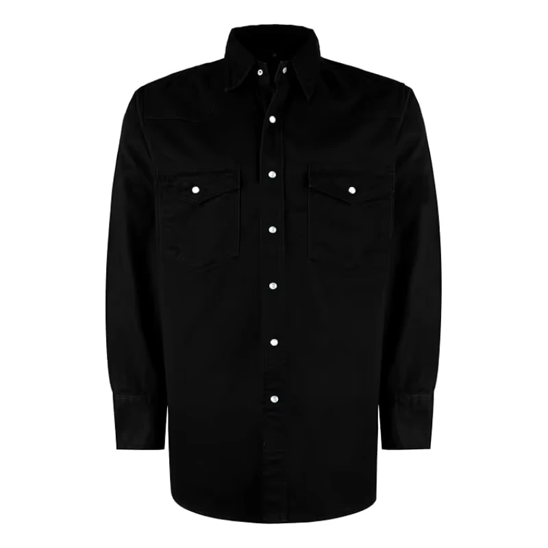Flame Proof Work CAT2 Two Chest Pockets Cotton Snaps Down 7.5OZ Welding Fire Retardant Shirts