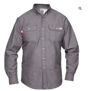 Flame-Resistant 100% Cotton Blend Work Shirt 7 Oz. Reflective Safety Shirt