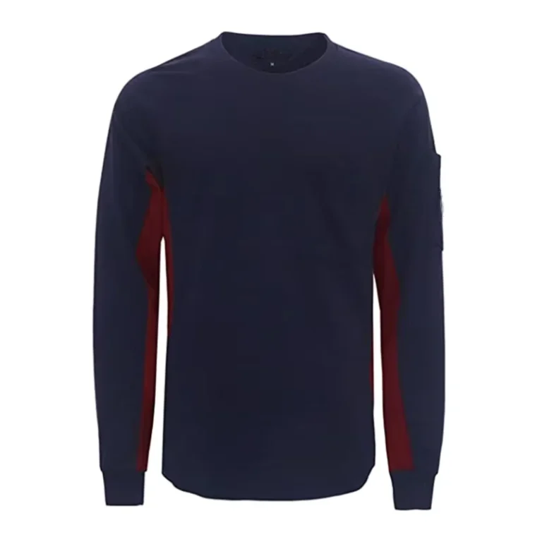 Flame-Resistant-CAT-2-Pullover-Henley-Shirts-with-Aramid-Threads-Knit-Fabric-for-Welding-Oil-Industries