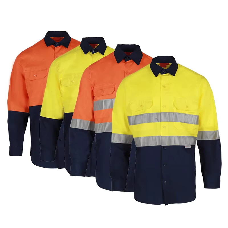 Flame Resistant Clothes Safety High Visibility Fr Work Shirt Fire Resistant Working Flame Retardant Shirts