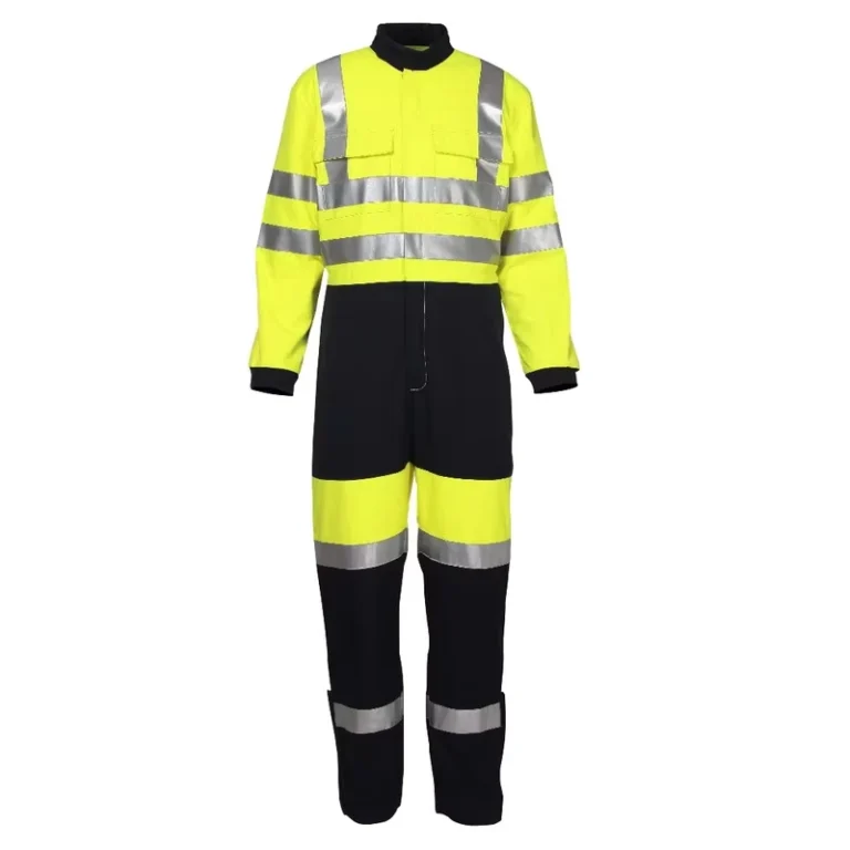 Flame-Resistant-Clothing-High-Visibility-Coverall-Modacrylic-Cotton-Fabric-EN11611-EN11612-EN1149-EN20471-Safety-Clothing