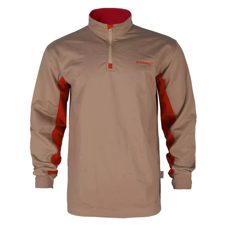 Flame-Resistant-Contrast-Colors-Shirt-FR-1-4-Zip-Sweatshirt-Frc-Electrical-Ppe-Clothing