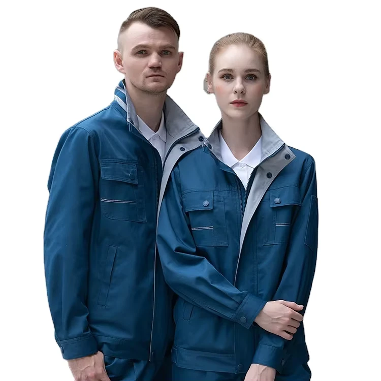 Flame-Resistant Cotton Long Sleeve Workwear with Safety Vest and Coveralls