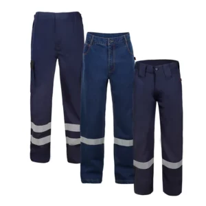 Flame Resistant Flame Retardant Reflective Work Pants Made From Durable FR Fabric For Welding And Construction Safety