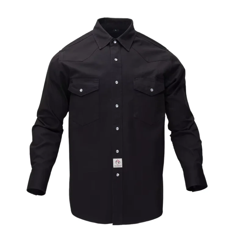 Flame-Resistant-Garment-CAT2-Two-Chest-Pockets-Snaps-Down-7
