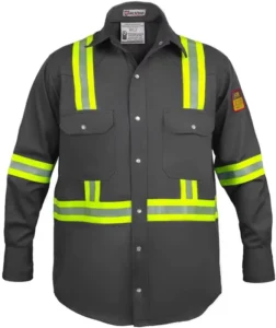 Flame Resistant Hi Vis FR Shirt 100% Cotton High Visibility 7 oz