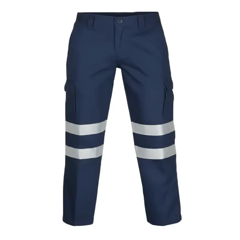 Flame-Retardant-100-Cotton-Work-Pants-With-High-Visibility-Reflective-Strips-For-Industrial-Safety