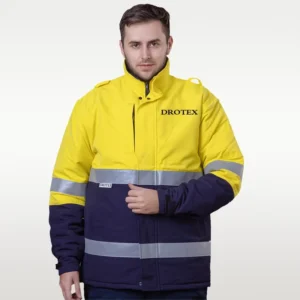 Flame Retardant Clothing Customised Hivis Jackets 240gsm Ripstop Workwear FR Jackets