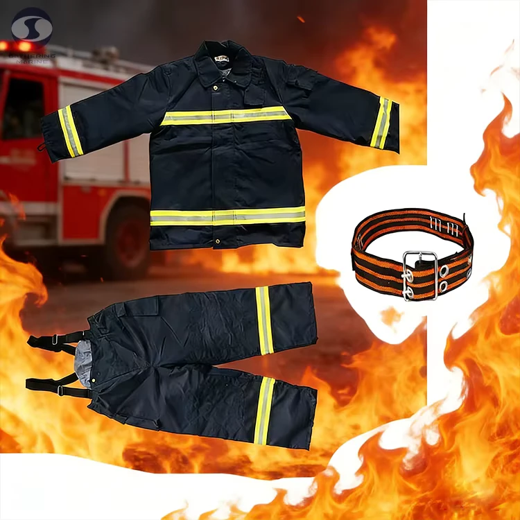 Flame Retardant Firefighter Uniform with Four Layers of Fabric