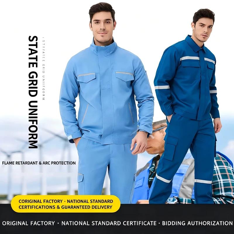 Flame-Retardant Fireproof Anti-Static High-Temperature-Resistant Thickened Welding Workwear for Miners, Electric Welding, and Oil Use