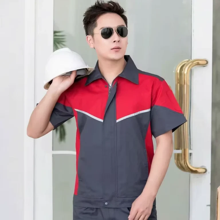 Flame-Retardant-High-Visibility-Polyester-Cotton-Workwear-Coverall-Jacket-and-Pants-Set