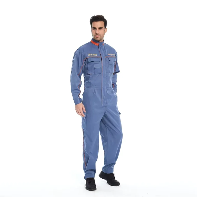 Flame-Retardant-NFPA2112-CAT2-Safety-Workwear-Multi-Pocket-Industrial-FR-Coverall