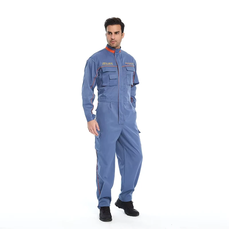 Flame Retardant NFPA2112 CAT2 Safety Workwear Multi Pocket Industrial FR Coverall