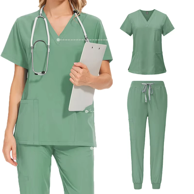 Flame-Retardant Unisex Polyester Hospital Medical Scrub Workwear