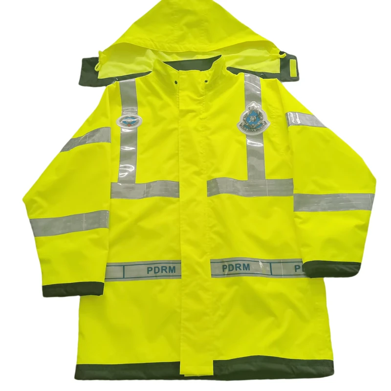 Flame Retardant Winter High Temperature Firefighter Uniform Reflective Safety Jacket Building Uniform Clothing with Custom logo